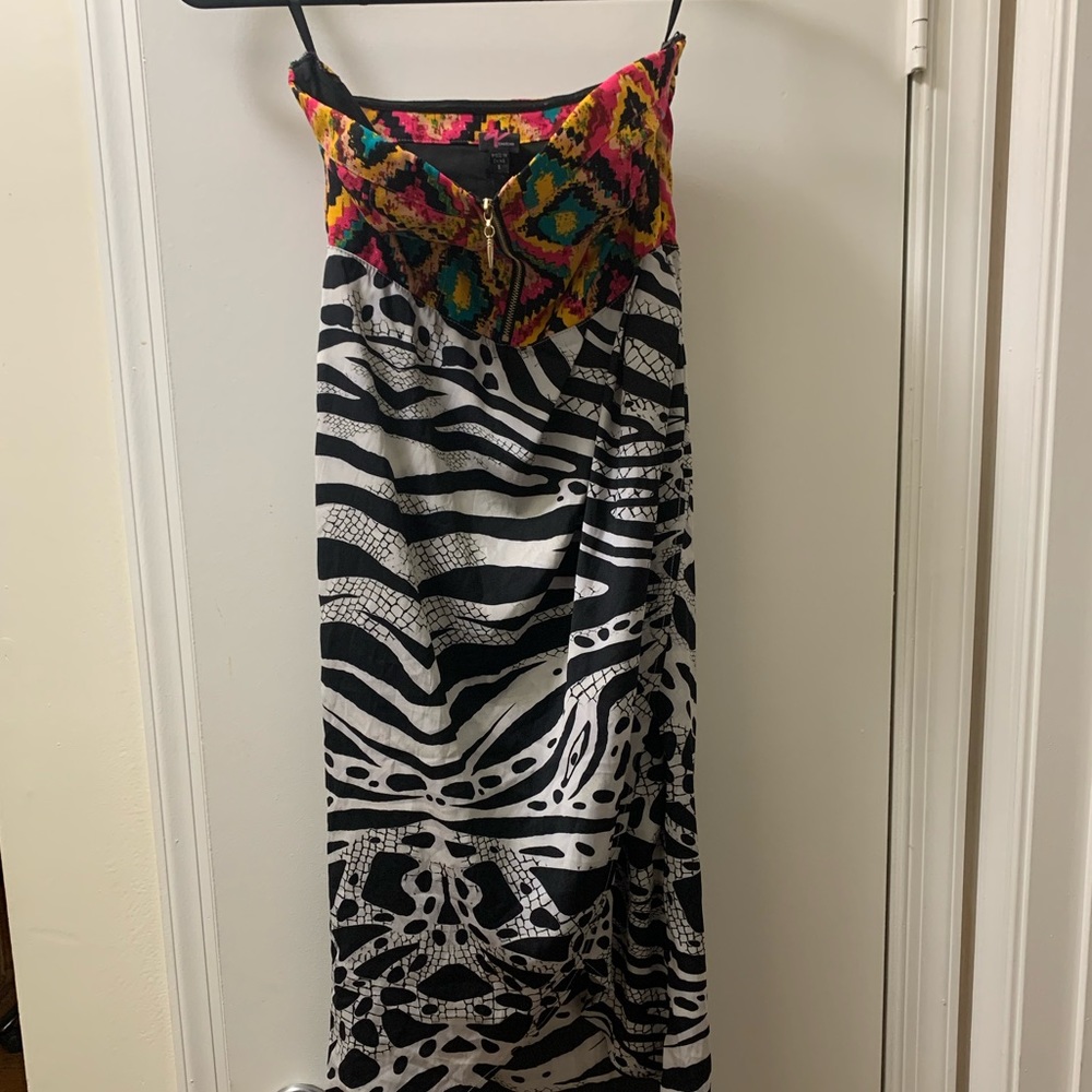 Multi color Bebe dress